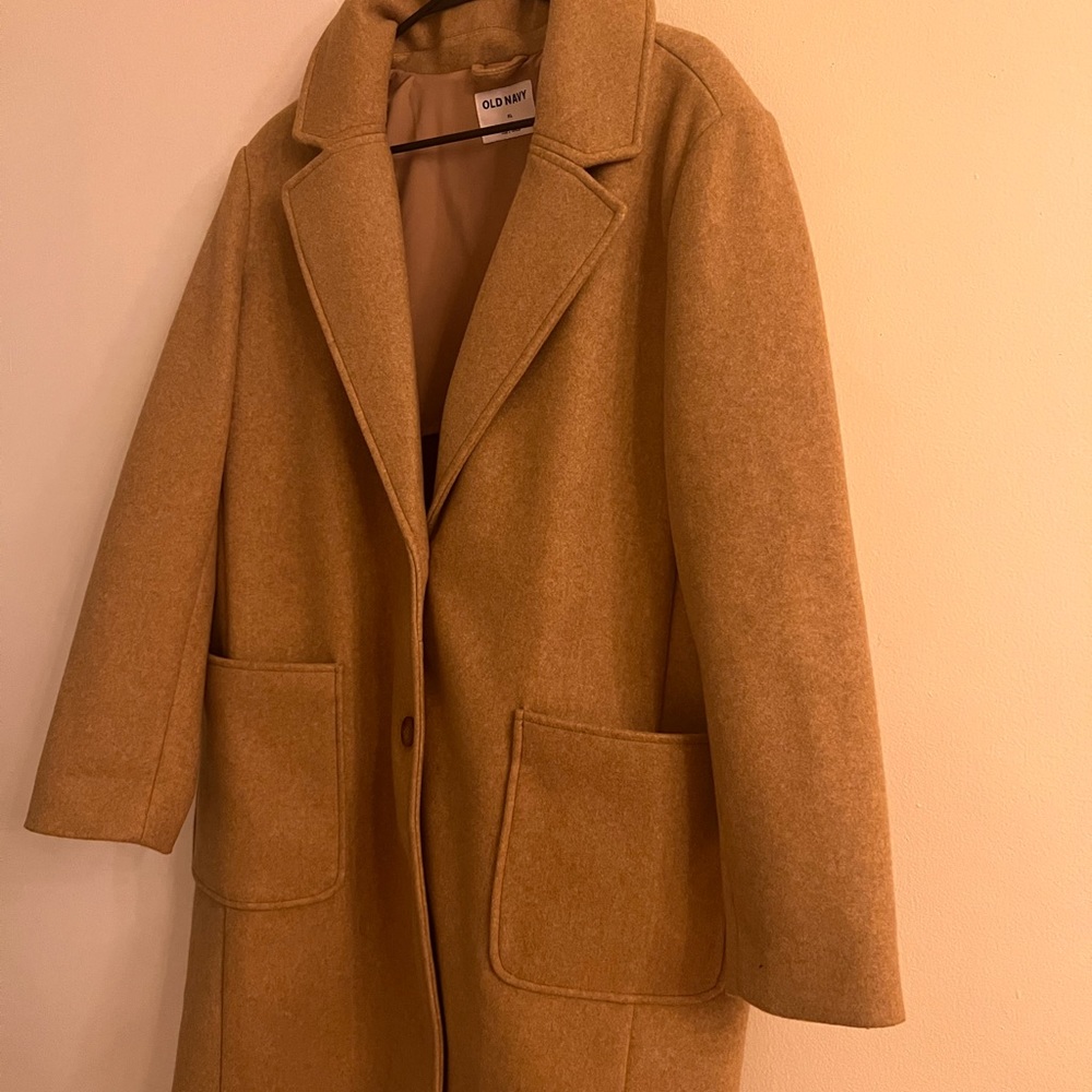 Tan coat old navy XL